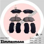 ZIMMERMANN set placute frana, frana disc ZIMMERMANN 20261.190. 1 (20261.190.1)