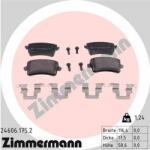 ZIMMERMANN set placute frana, frana disc ZIMMERMANN 24606.175. 2 (24606.175.2)