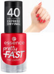 Essence Lac de unghii Pretty Fast Nail Polish Essence Pretty Fast - 03 Ready Steady Red