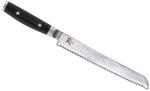 Yaxell Ran Japán Kenyérvágó kés 23 cm-es damaszk (36008)
