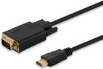 SAVIO HDMI apa - D-Sub (VGA) apa kábel 1.8m Fekete (CL-103)