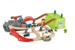 Hape Train track cu cutie de joc (OLP1088E3764) Trenulet