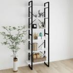 vidaXL Dulap înalt, alb, 80x30x210 cm, PAL (806537) Biblioteca
