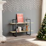 vidaXL Bibliotecă cu 2 rafturi, stejar sonoma, 100x30x70 cm, PAL (806470) - vidaxl Biblioteca