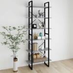 vidaXL Dulap înalt, gri beton, 80x30x210 cm, PAL (806541) Biblioteca
