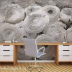  Фототапет Бели рози - винтидж 3d