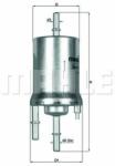 KNECHT filtru combustibil KNECHT KL 156/1 (KL 156/1)