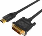 VCOM HDMI - DVI 24+1 kábel 1.8m Fekete (CG484G-1.8)