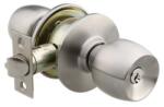 Yale Broasca cu buton Yale pentru usi de interior din lemn dornmass 60 mm, 3 chei, finisaj nichel satinat 40-CY3-5786-ET-3101