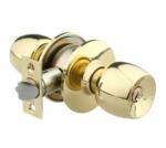 Yale Broasca cu buton Yale pentru usi de interior din lemn dornmass 60 mm, 3 chei, finisaj alama lacuita 40-CY3-5786-ET-0201