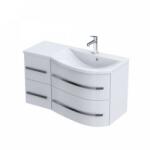 Oristo Set mobilier suspendat Oristo Opal 90cm, dreapta, alb lucios (ORS30-SD4S-90-1-P/ORSUME-OP-90-92-P) (ORS30-SD4S-90-1-P/ORSUME-OP-90-92-P)