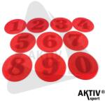 Amaya Sport 0-9-ig számos padlójelölő szett Amaya piros (410380)