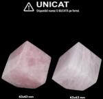  Cub din Cuart Roz Natural - 62-63 x 62-63 mm - Unicat