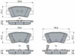 Bosch set placute frana, frana disc BOSCH 0 986 424 959 (0 986 424 959)