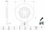 Bosch Disc frana BOSCH 0 986 479 G21 (0 986 479 G21) - automobilus
