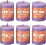 Bolsius Lumânări bloc rustice Shine, 4 buc. , violet vibrant, 80x68 mm 103668780355 (440818)