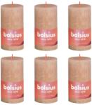 Bolsius Lumânări bloc rustice Shine, 4 buc. , roz cețos, 130x68 mm 103668790304 (440830)