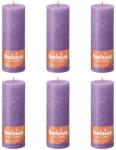 Bolsius Lumânări bloc rustice Shine, 4 buc. , violet vibrant, 190x68 mm 103668850355 (440848)