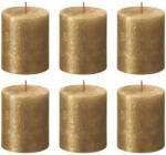 Bolsius Lumânări bloc rustice Shimmer, 4 buc. , auriu, 80x68 mm 103667637082 (440884)