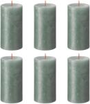 Bolsius Lumânări bloc rustice Shimmer 4 buc. , albastru oxid, 130x68 mm 103667647169 (440889)