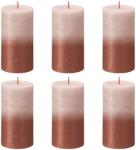 Bolsius Lumânări bloc rustic Sunset 4buc roz cețos/chihlimbar 130x68mm 103668647104 (440900)