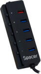 Spacer HUB USB Spacer SPH-4USB30-1QC, USB 3.0 x4 (SPH-4USB30-1QC)
