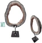  Felie Avalonit - Calcedonie Druzy Naturala cu Suport - 48x29x13 cm - ( XXL ) - Unicat