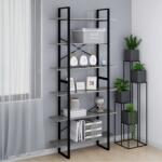 vidaXL Dulap înalt, gri beton, 100x30x210 cm, PAL (806561) Biblioteca