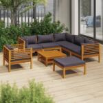 vidaXL Set mobilier grădină cu perne, 8 piese, lemn masiv acacia (3086907)