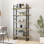 vidaXL Bibliotecă 5 rafturi stejar sonoma 100x30x175 cm lemn prelucrat (3082001) Biblioteca