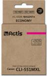 ACTIS Cartus Imprimanta ACTIS COMPATIBIL KC-551M for Canon printer; Canon CLI-551M replacement; Standard; 12 ml; magenta (with chip) (KC-551M)