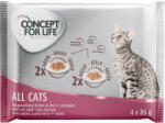 Concept for Life 4x85g Concept for Life nedves macskatáp mix-All Cats