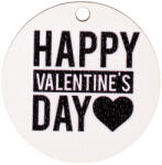  5db. "Happy Valentine's Day" feliratos dekor tábla 5cm (GV03-24)