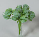  Leveles álló zöld selyem mű bokor cserepezhető 26 cm