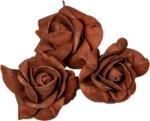  Polifoam rózsa fej virágfej habvirág 6 cm barna habrózsa - imidekor - 160 Ft