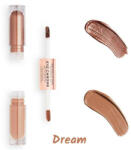 Makeup Revolution - Fard de pleoape lichid Eye Chrome Matte si Metal Trusa de farduri 2 X 2.2 Ml Dream