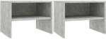 vidaXL Noptiere, 2 buc. , gri beton, 40 x 30 x 30 cm, PAL (800072)