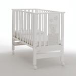 Azzurra Design MiniPatut Cosleeping cu ursuleti Contact Art cu salteluta inclusa si Kit Lumini Azzurra Design Italia Gri