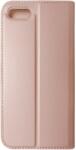  Husa tip carte cu stand Magnet Skin roz aurie pentru Apple iPhone 7, 8, SE2 2020, SE3 2022