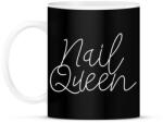 printfashion Nail Queen - Műkörmös design - Bögre - Fekete (5755552)
