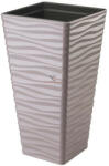 Decoration & Design Kaspó SAHARA slim szögletes álló 35 műanyag 34x64 cm barna (FP3960051)