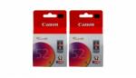 Canon Pachet Cartuse Cerneala Original Canon 2x CL-52 Color 42 ml si pix Schneider