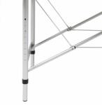  Masă de masaj pliabilă 3 părți cadru din aluminiu Crem (110089)