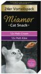 Miamor 48x15g Miamor Cat Snack malátakrém & maláta-sajt multibox macskasnack