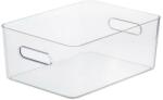 SMARTSTORE Műanyag tárolódoboz, 15, 4 liter, SMARTSTORE Compact Clear L, átlátszó (CSDSMART14) (11090)