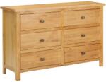 vidaXL Dulap cu sertare, 105 x 33, 5 x 73 cm, lemn masiv stejar (289196) Comoda