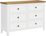 vidaXL Dulap cu sertare, 105 x 33, 5 x 73 cm, lemn masiv stejar (289206) Comoda