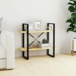vidaXL Bibliotecă cu 2 rafturi, 80x30x70 cm, lemn masiv de pin (806452) Biblioteca