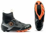 NorthWave Celsius XC GTX kerékpáros téli cipő, MTB, SPD, fekete-narancs-reflektoros, 42-es
