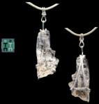  Pandantiv Topaz Imperial Brut Natural cu Argint 925 - 44x14x7 mm - Unicat